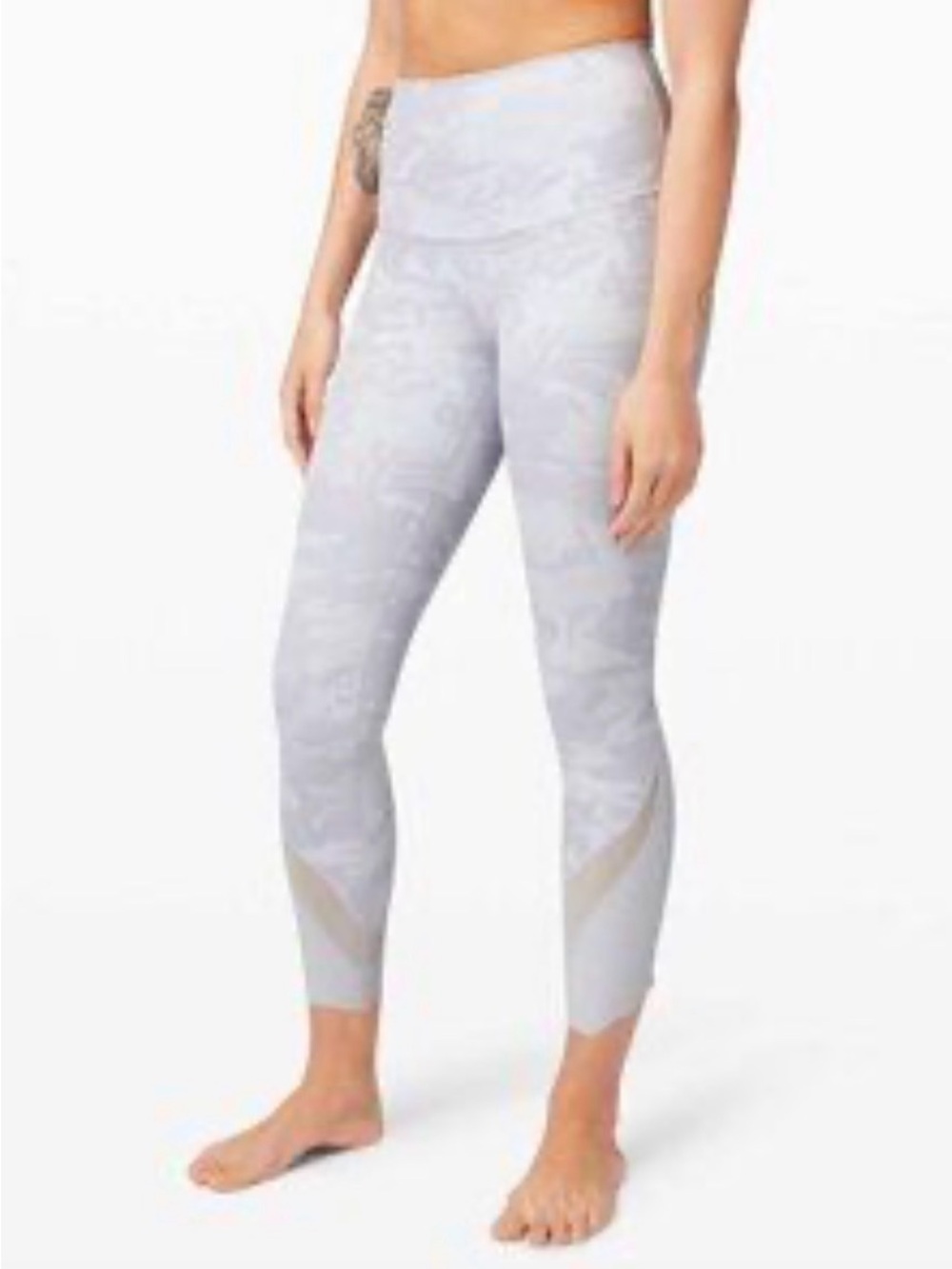 Lululemon Wunder Under High-Rise Leggings in Light Gray